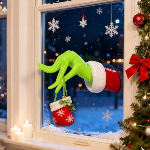 3D Printed Christmas Hand Wall Decor Ornament Holder, Funny