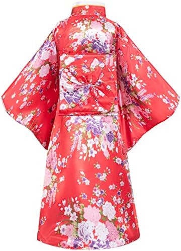 Japanese Traditional Dress Kimono Robe for Kids Girls Costume