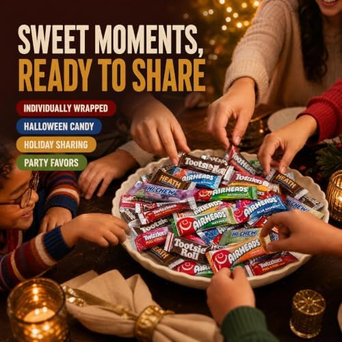 CANDYMAN Chocolate Candy Variety Pack, 3 LB Individually Wrapped