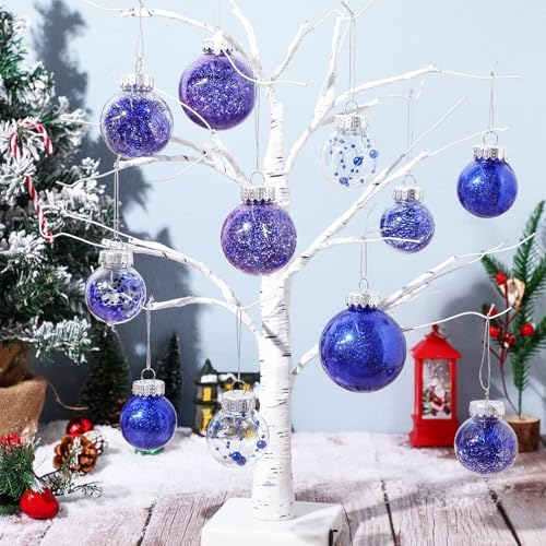 Jenaai Dark Blue 74 Pcs Christmas Ball Ornaments Tree Decorations