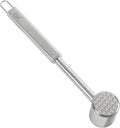 Kuhn Rikon Essential Meat Tenderizer – Dual-Sided Stainless Steel Head for Tenderizing & Flattening Meat – Comfortable Grip Handle