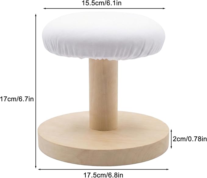 Tabletop Ironing Board Padded Small Ironing Board with Wooden Base, Chest & Sleeve Ironing Boards for Tailor, Household, Laundry Room, Apartment (Small)