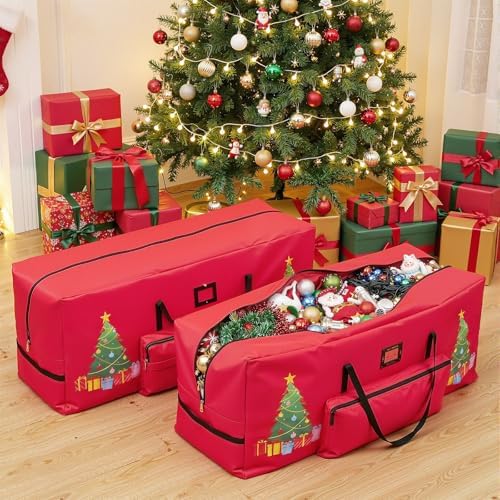 2 Pcs Christmas Tree Storage Bag for 7.5 ft Xmas Tree