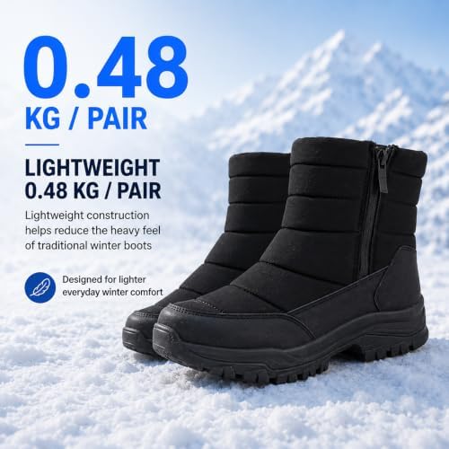 ziitop Snow Boots for Men Waterproof Winter Boots