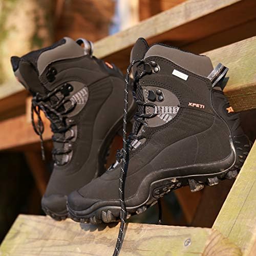 XPETI Men’s Thermator Mid-Rise Lightweight Hiking Insulated Non-Slip Outdoor Boots