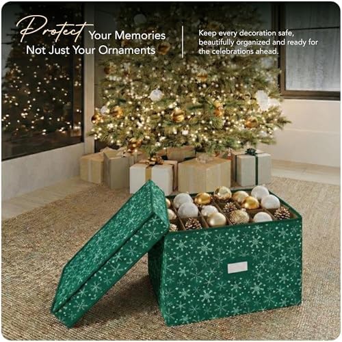 Covermates Adjustable Ornament Storage Box, 19.25" W x 13" D x 12.5" H