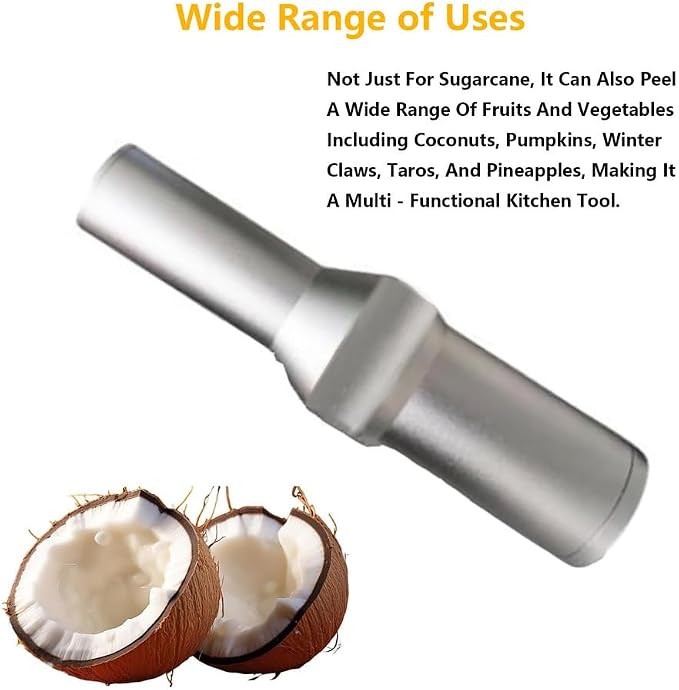 Professional Electric Sugarcane Peeler, Stainless Steel Coconut Cutter Tools, Simple And Easy To Use, Speed 6000~12000RPM, for Coconut Winter Claw Pineapple