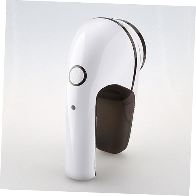 Rechargeable Electric Fabric Shaver Lint Remover, 1400 mAh | White ABS Body, Ergonomic Handheld Design, for Sweaters and Bed Sheets, Battery Included