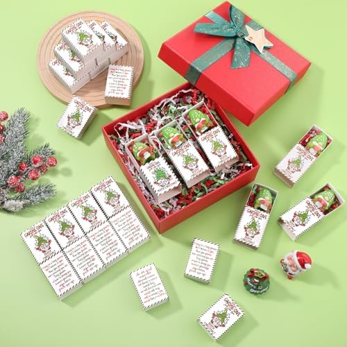 150 Sets Christmas Positive Gifts Gnome Party Favors with Boxes