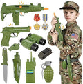 GIFTINBOX Army Costume for Boys, 13PCS Military Boys Halloween Costume