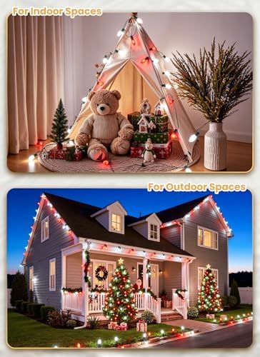 Vintage Christmas Lights Outdoor, 150Ft C9 String Lights with 75 LED Bulbs