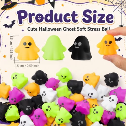 Thenshop 30 Pcs Halloween Ghost Balls Bulk Halloween Party Favors