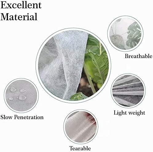 Agfabric Plant Covers Freeze Protection 1.5oz 84''x72'' Frost Cover for Garden Tree Protection Winter Tree Cover for Frost Proctection, 4 Pack
