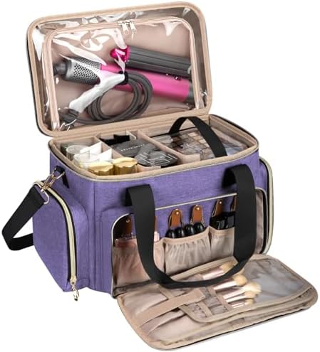 GDNasist Large Makeup Bag, Portable Travel Makeup Bag Organizer