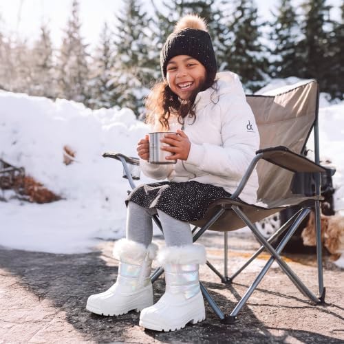 DREAM PAIRS Girls Snow Waterproof Winter Boots