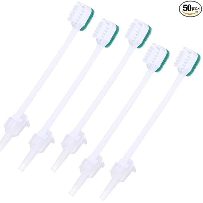 Disposable ICU Suction Toothbrush Sputum Suction Sponge Swab Sponge Toothbrush - 50 pcs