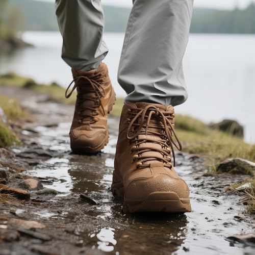 NORTIV 8 Men's Ankle High Waterproof Hiking Boots
