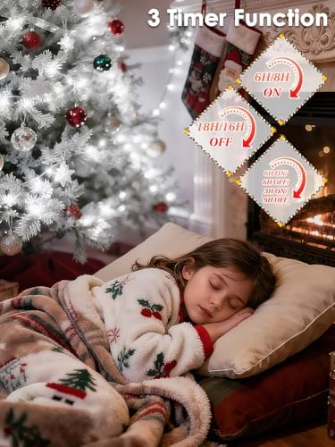 OZS Connectable 2PK 400LED, 164FT Christmas String Lights with Remote