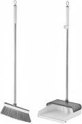 Foldable Broom and Dustpan Set, Compact Angle Broom with Integrated Storage for RV, Camper, and Small Apartment Cleaning