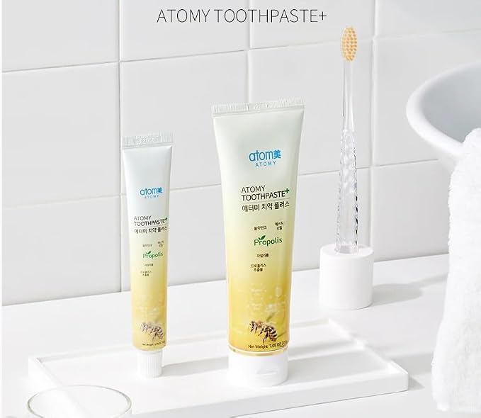 Korean Toothpaste Propolis Bees Dental Oral Care System (7.05 Oz x 5 pcs) for Atomy