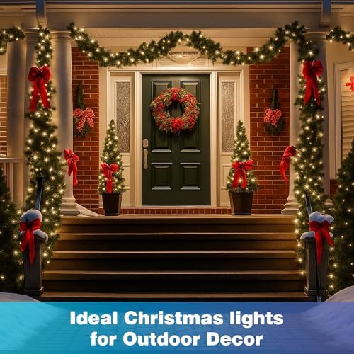 131FT Warm White Christmas Lights, 400 LED Outdoor Xmas String Light