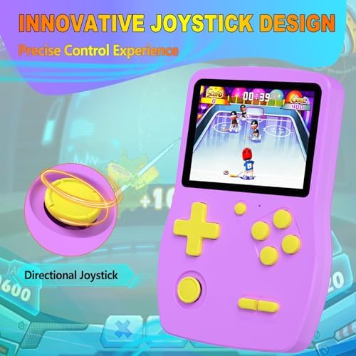 32 Bit Handheld Games for Kids Preloaded 139 Retro Video Games, Purple