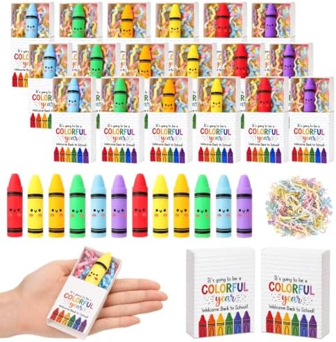 36 Sets Back to School Gifts Crayon Toys with Welcome Boxes