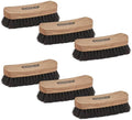 Superio Shoe Brush - Premium 7" Soft Bristles - Ideal for Cleaning and Polishing Shoes and Boots - Creates an Inimitable Shine on Leather - Sturdy and Durable,6 Pack