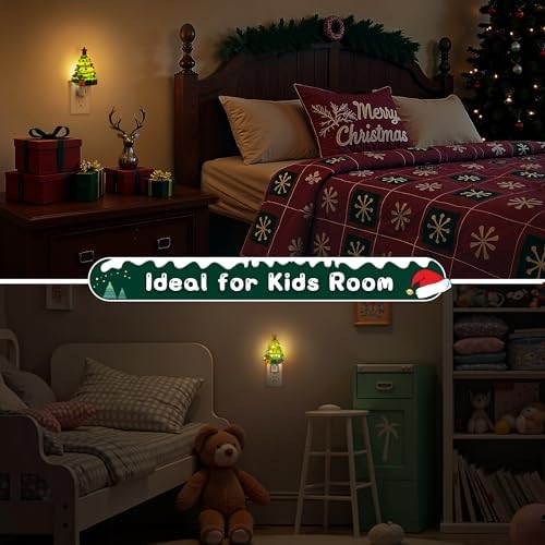 L LOHAS LED Christmas Tree & Snowman Night Light