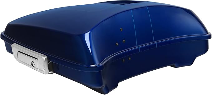 5.5" Razor Motorcycle Trunk W/Latch Key Fit For Harley 2014-2025 Touring CVO Road King Street Glide Electra Glide Ultra Limited Pack Superior Blue