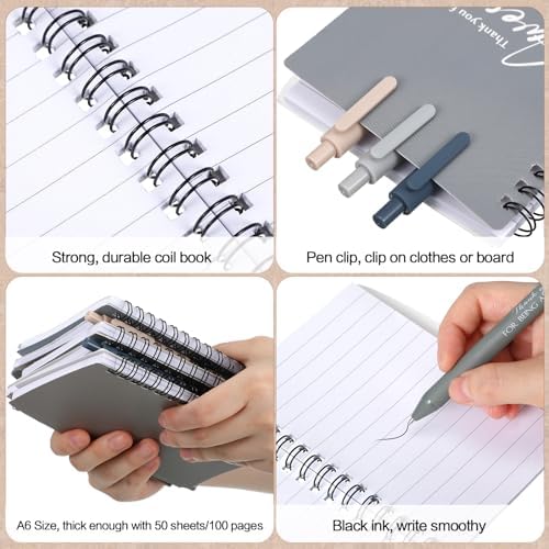 Honoson 20 Sets/40 Pcs Employee Notebook Pen Gifts, Stylish Color
