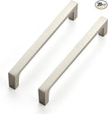 Ravinte 20 Pack Solid 5 Inch Kitchen Square Cabinet Handles Brushed Nickel Cabinet Pulls Drawer Pulls Kitchen Cabinet Hardware Kitchen Handles