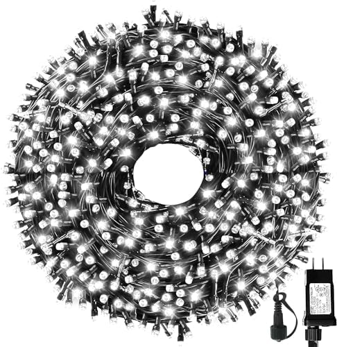 MZD8391 105FT 300LED Christmas Light, Waterproof Christmas Tree Light White