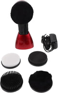 Electric Shoe Polisher Kit with Replacement Brush Heads, Dual Power | Fiber Sponge Plastic Build, Automatic Dust Removal and Polishing, Home Daily Maintenance for Sneakers and Footwear