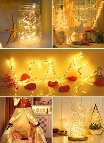 Brightown 24 Pack Fairy Lights Battery Operated for Holiday Decor