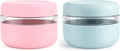 16 oz/2 Cup Glass Lunch Bowl Containers with Lids, 2 Pack, BPA-Free | Leak & Spill Proof, Microwave & Dishwasher Safe, Airtight Meal Prep & Food Storage Jar for Lunch, Soup, Oats, Stew, Yogurt