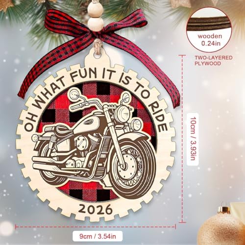 Motorcycle Ornament, Motorcycle Ornaments for Christmas Tree, Men Ornaments