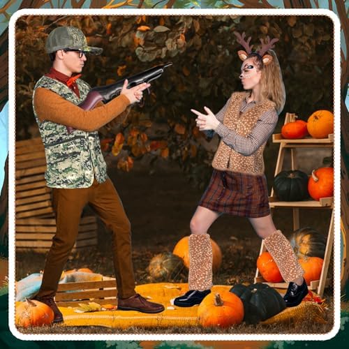 Halloween Couple Hunter Deer Costume Accessories Set Couple Costume