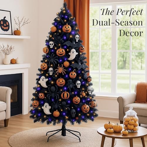 Best Choice Products Artificial Christmas Tree, 9ft Premium Unlit Pine Design, Dense Branches Realistic Holiday Décor w/Easy Assembly - Black