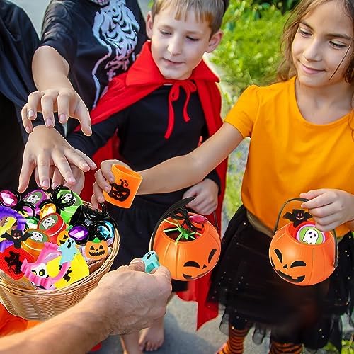 168pcs Halloween Party Favors for Kids, Prefilled Pumpkins Halloween Toys