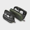 Orbitkey 2-in-1 Tech Accessory Pouch with Detachable Slim Sleeve – Travel Electronics Organizer for Cables, Chargers, Earbuds, Power Bank – Compact Gadget Bag & Portable Tech Storage Case (Olive)