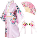Japanese Traditional Dress Kimono Robe for Kids Girls Costume