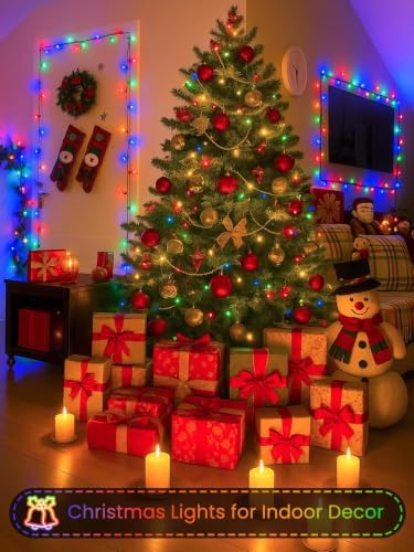 4 Pack 400 LED Battery Operated Christmas Lights, String Lights Multicolor
