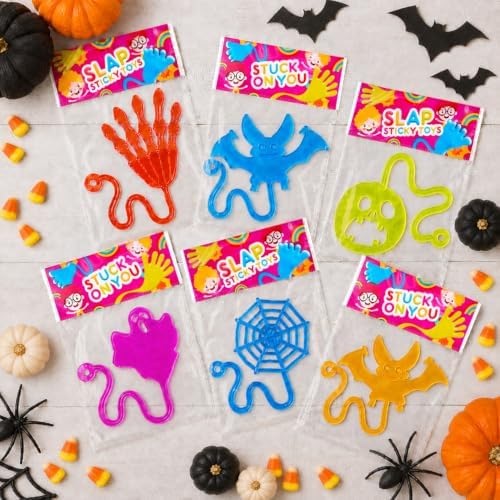Halloween Treats Non Candy for Kids, 36-300 PCS Sticky Hands Party Favors