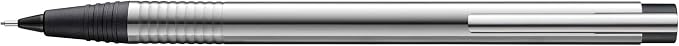 Lamy Logo 205 Matte Ballpoint Pen Set Including Large Refill M 16 Black and Mechanical Pencil 105 with Fine Line Lead M 40 (0.7 mm) Including Black Leather Case and Gift Packaging