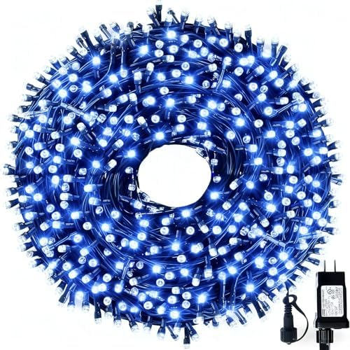 MZD8391 105FT 300LED Christmas Light, Christmas Tree Light, Blue White