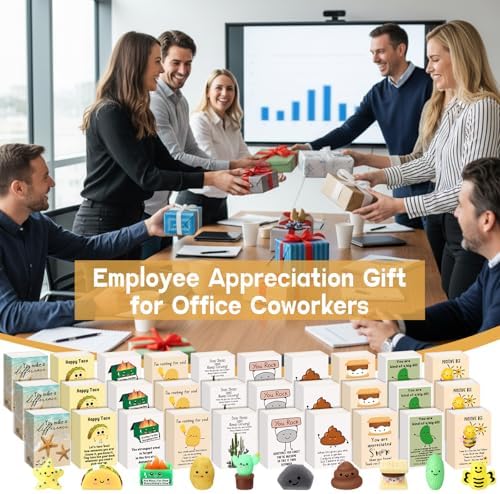 50 Sets Appreciation Gifts for Coworkers Employees Staff Mixed 10 Styles