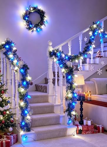 Vintage Christmas Lights Outdoor, 150Ft C9 String Lights with 75 LED Bulbs