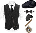 EFORLED Halloween 1920s Mens Costume 2026,Adult Gangster Mobster Outfit