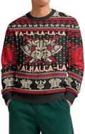 34HD Ugly Xmas Sweater–Funny Knit Christmas Sweater for Women & Men 2025, Long Sleeve Crewneck Holiday Pullover, Unisex Gift